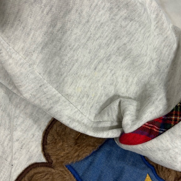 Vintage 90s Bolo Spirit Teddy Bear Long Casual Dress Pajama Dress Fleece Lined - Picture 6 of 8